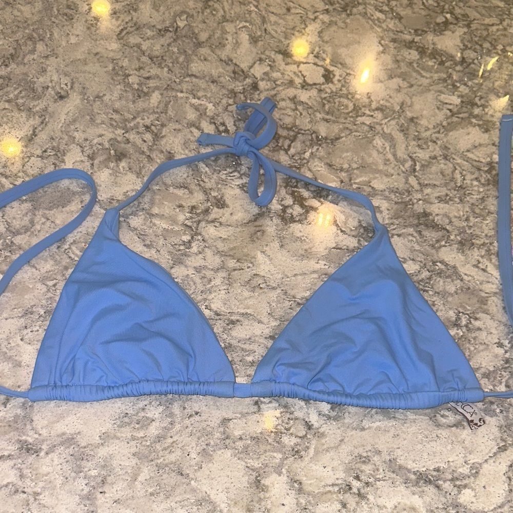 BECCA Light Blue Bikini Top